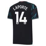 Günstige Fußballtrikots Manchester City Laporte 14 3rd trikot 2023-24 Kurzarm